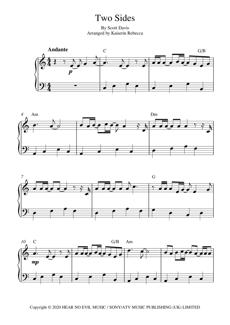 Two Sides (arr. Kaiserin Rebecca)
