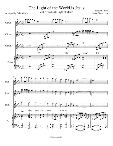 The Light of the World Is Jesus with "This Little Light of Mine" (arr. Beka Wilson)