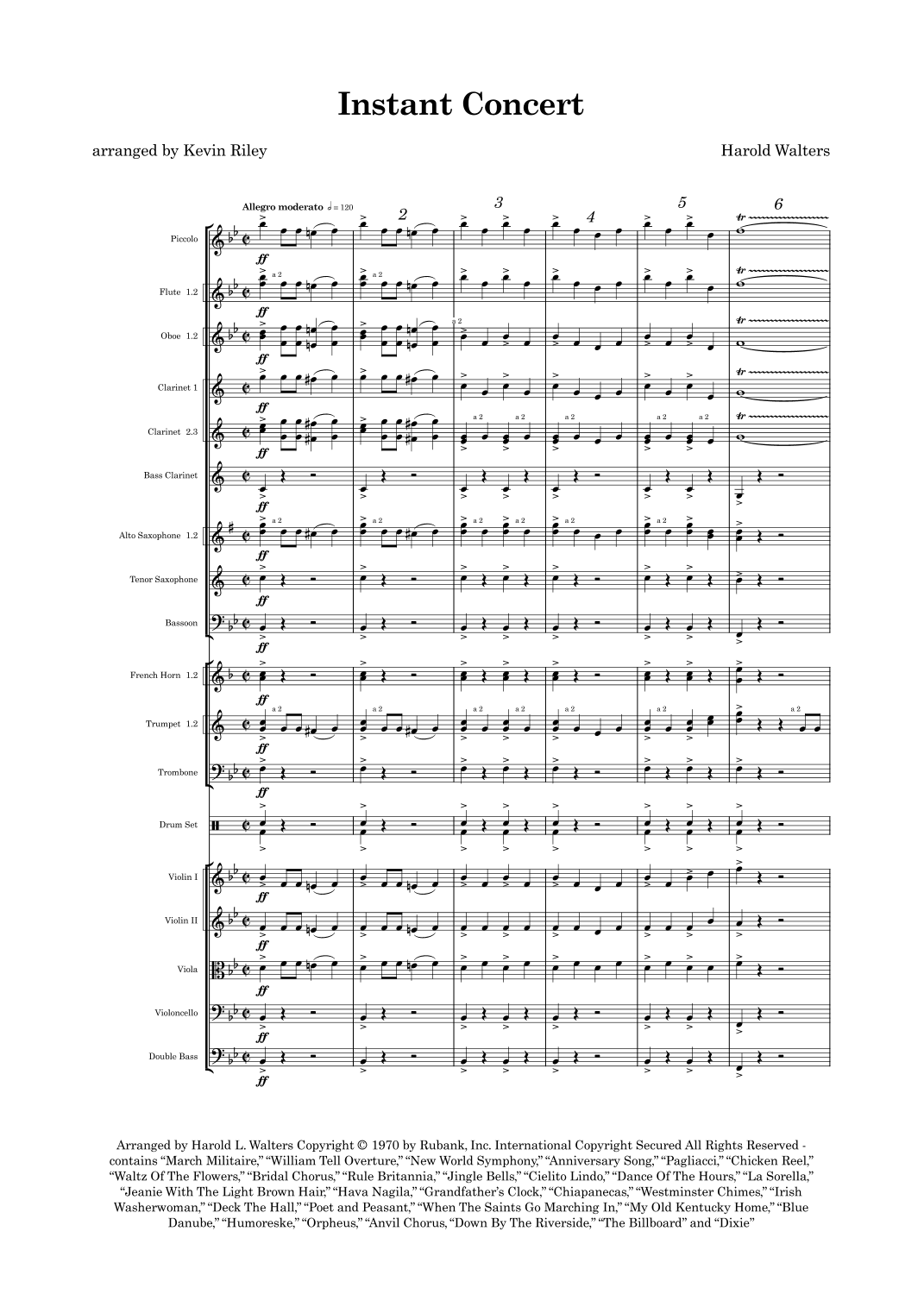 Instant Concert (arr. Kevin Riley)