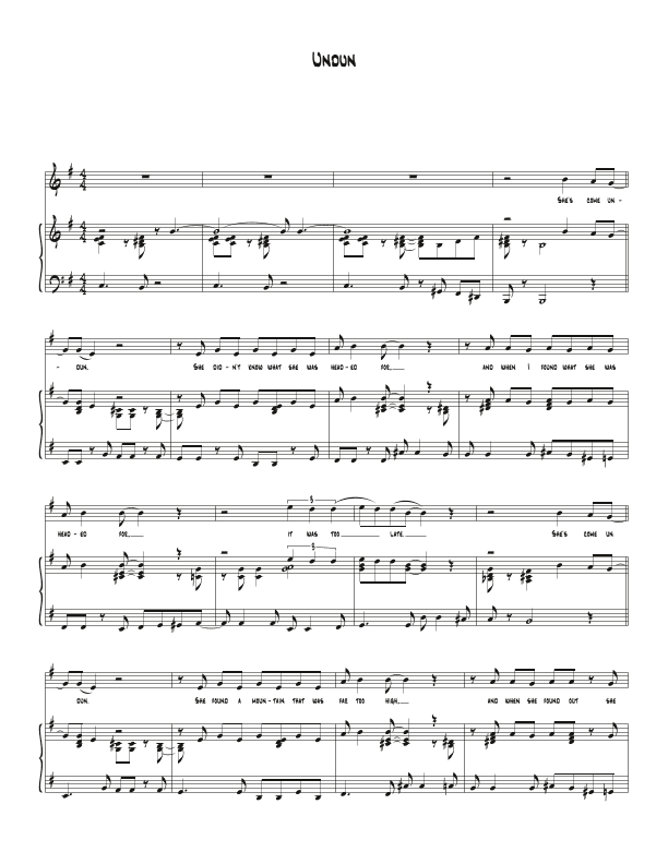 Undun (arr. Biegler)
