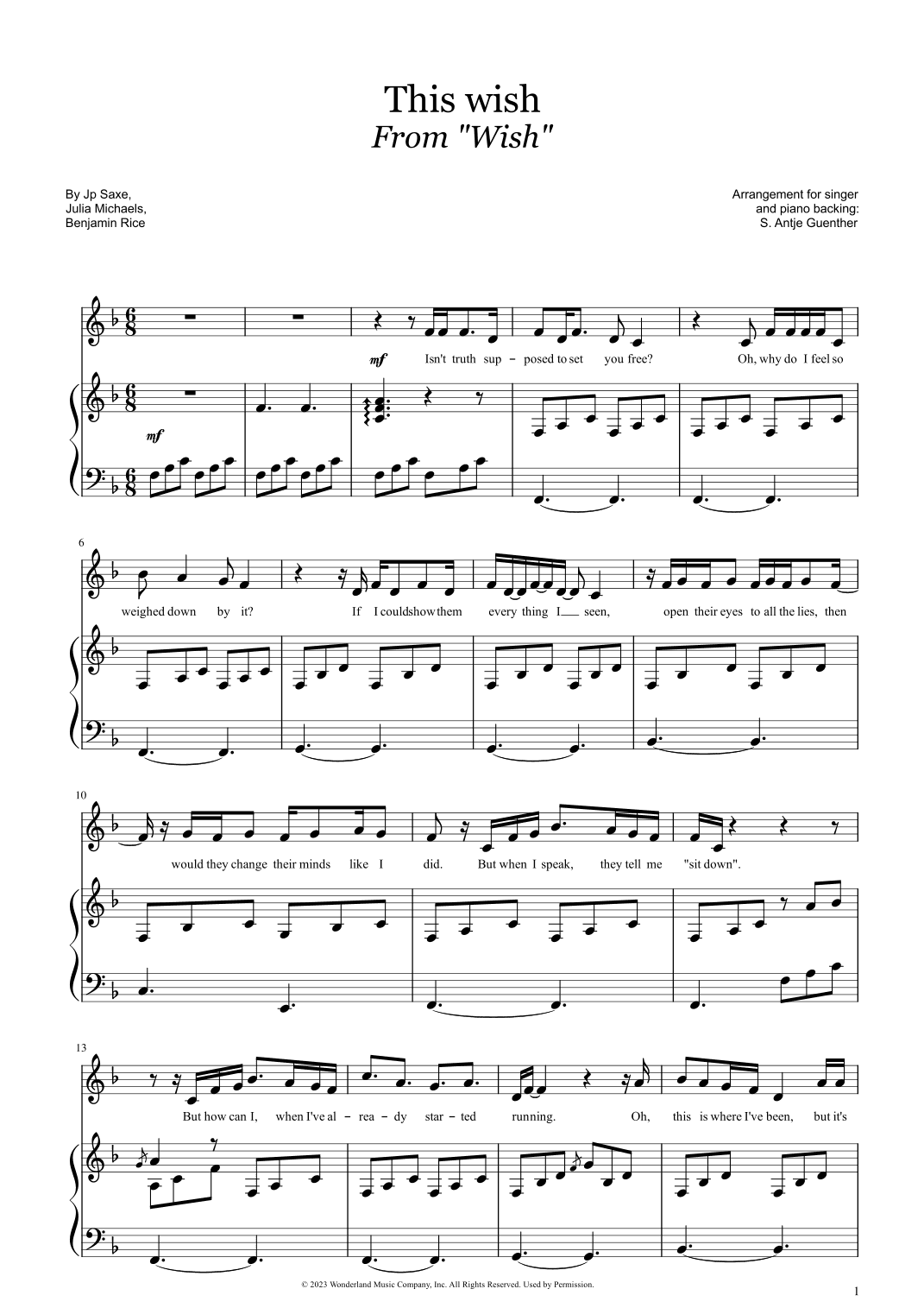 This Wish (arr. Antje Günther)