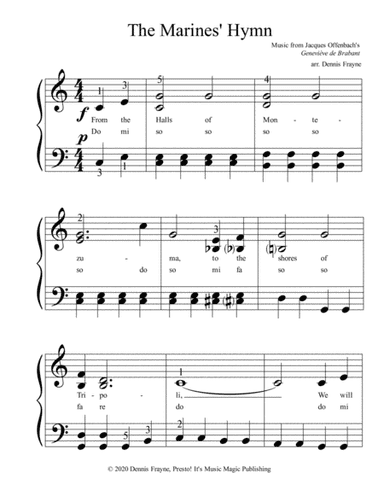 The Marines' Hymn (From the Halls of Montezuma) (arr. Dennis Frayne)