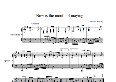 Now is the month of maying (arr. Mike Raymond)