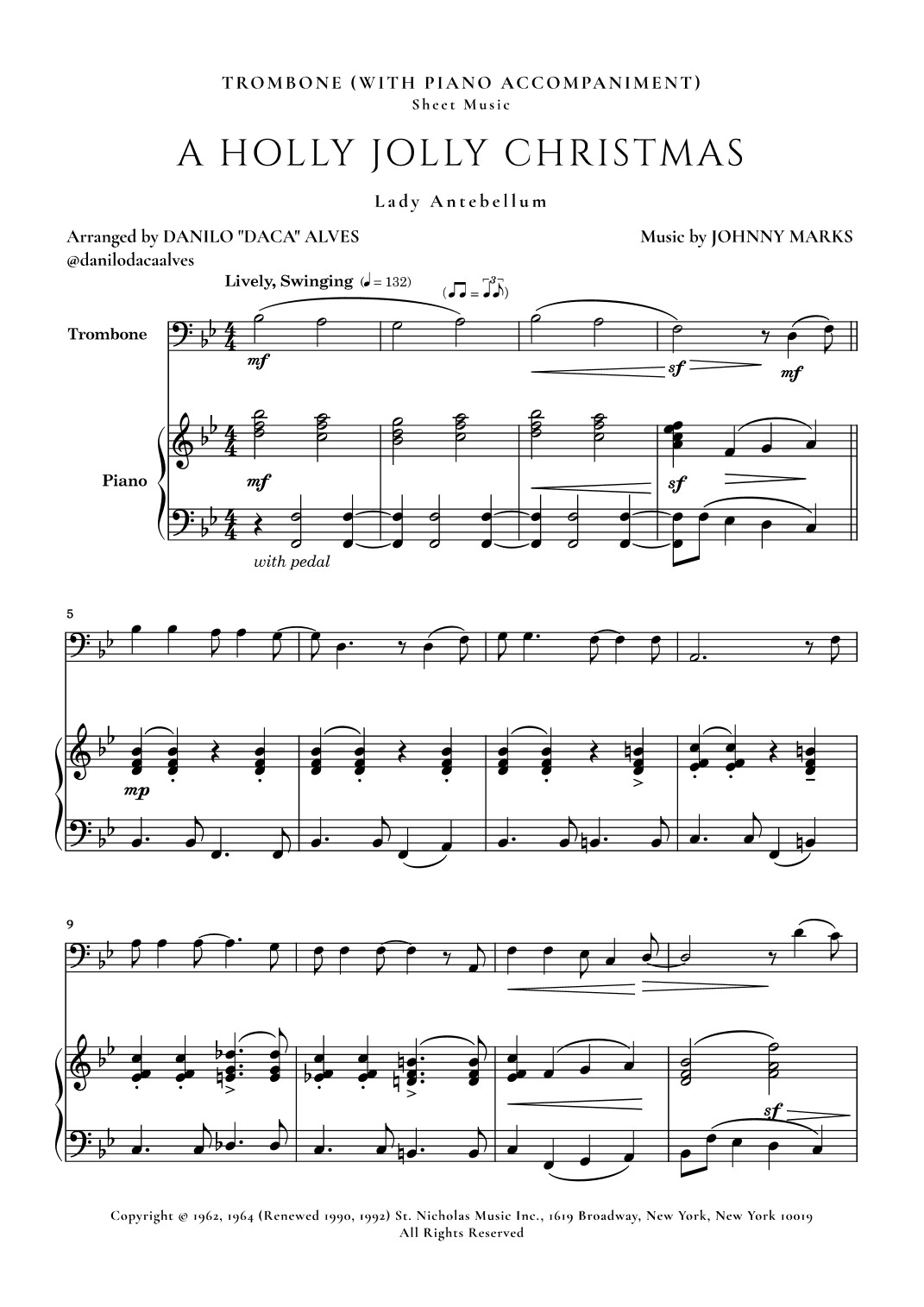A Holly Jolly Christmas (arr. Danilo "Daca" Alves)
