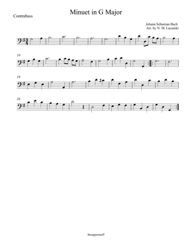 Minuet in G Major (arr. Nick Lacanski)