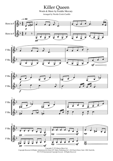 Killer Queen (arr. Nicolás Cortés Castillo)