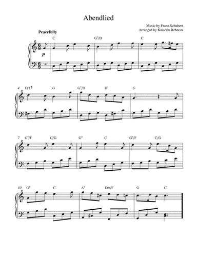Abendlied (arr. Kaiserin Rebecca)