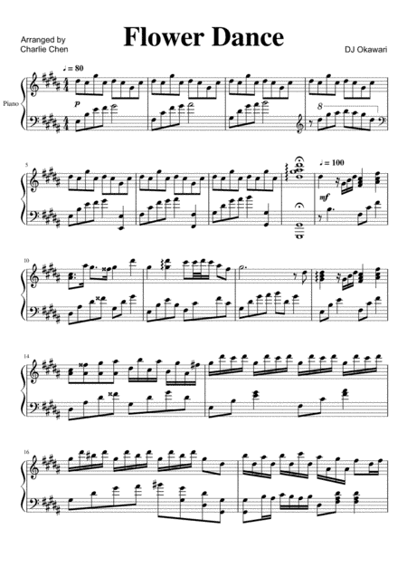 Flower Dance (arr. Charlie Chen)