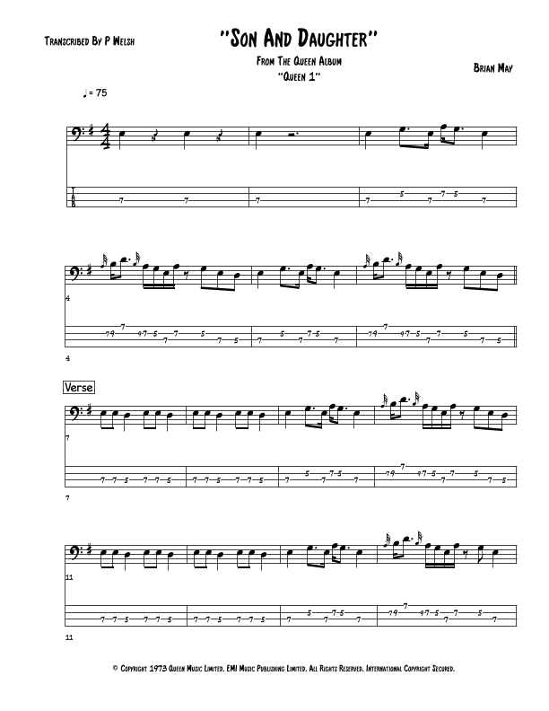 Son And Daughter (arr. P Welsh)
