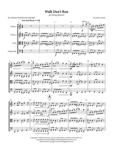 Walk Don't Run (arr. Michael Todd Kovell)