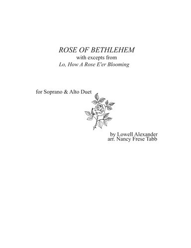 Rose Of Bethlehem (arr. Nancy Frese Tabb)