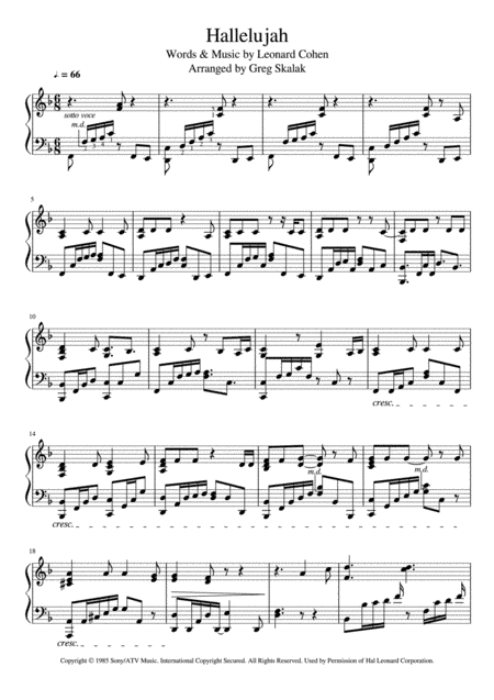 Hallelujah (arr. Greg Skalak)