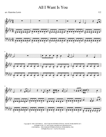 All I Want Is You (arr. Katerina Anne Lewis)