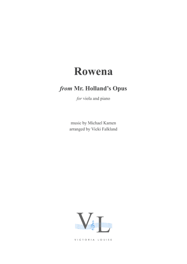 Rowena (arr. Vicki Falkland)
