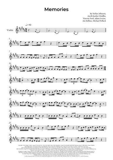Memories (arr. Alliance Edition)