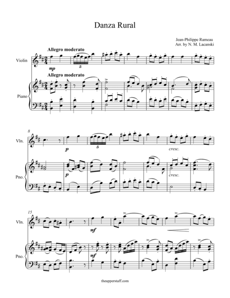 Danza Rural (arr. Nick Lacanski)