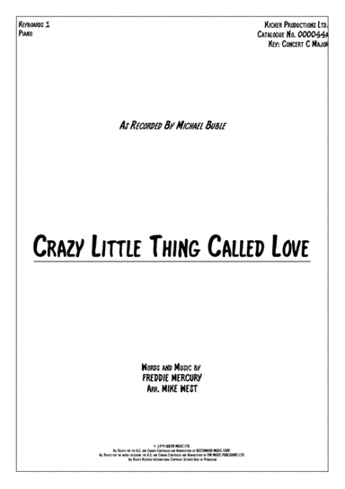 Crazy Little Thing Called Love (arr. Mike West)