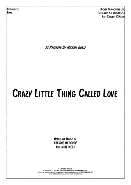 Crazy Little Thing Called Love (arr. Mike West)