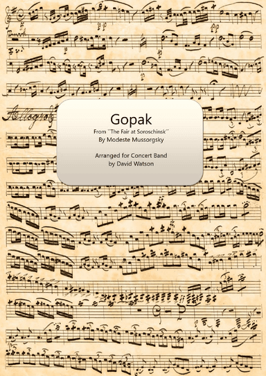 Gopak from The Fair at Sorochinsk (arr. David Watson)