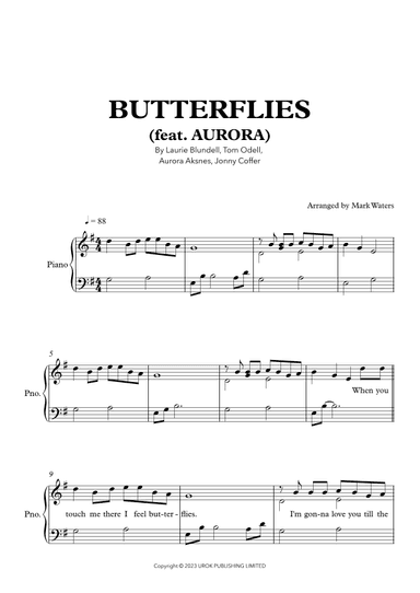 Butterflies Feat. Aurora (arr. Mark Waters)