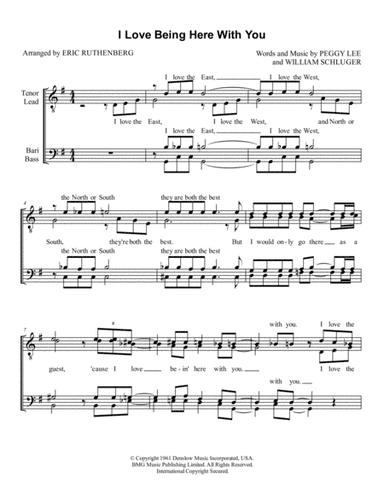 I Love Being Here With You (arr. Eric Ruthenberg)