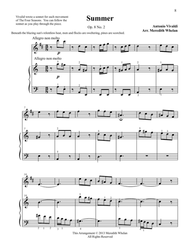 Classical Duets for Clarinet & Piano:  Summer from Vivaldi's Four Seasons (arr. Meredith Whelan)