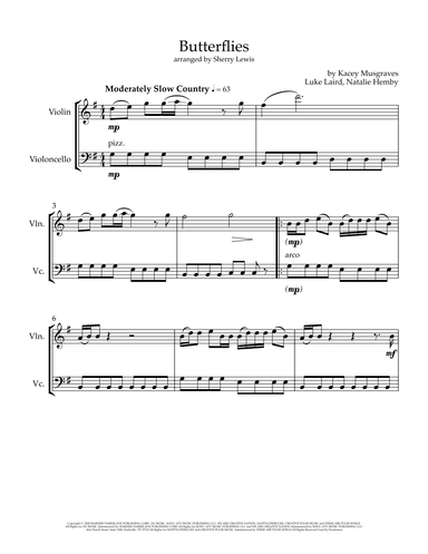 Butterflies (arr. Sherry Lewis)