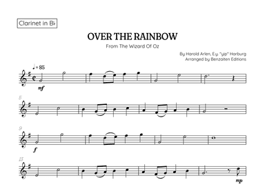 Over The Rainbow (arr. Benzaiten Editions)