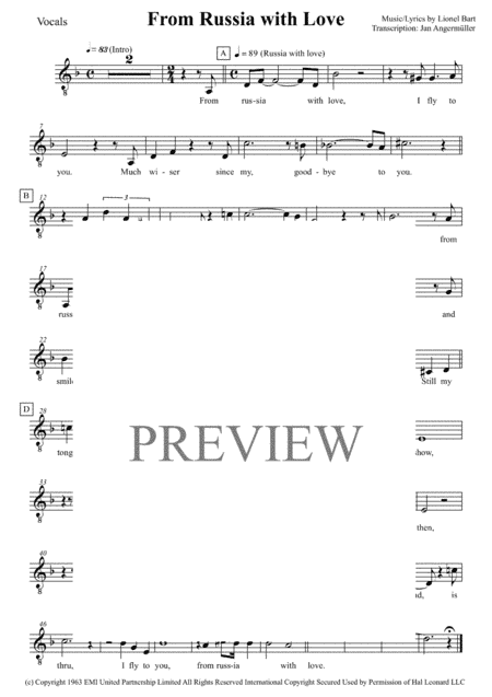 From Russia With Love (arr. Jan Angermüller)