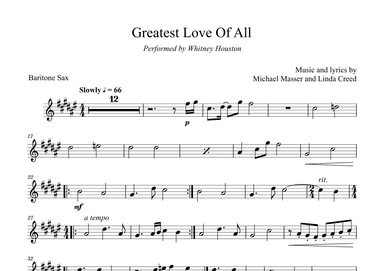 The Greatest Love Of All (arr. David Lartey)