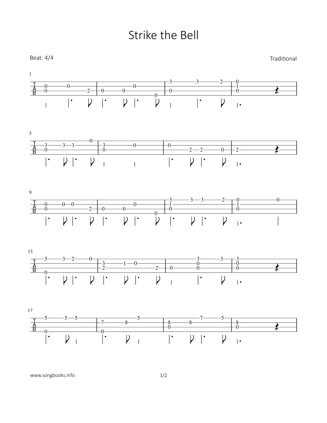 Strike the Bell (arr. Bettina Schipp)