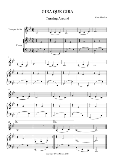 GIRA QUE GIRA Tp & Pno