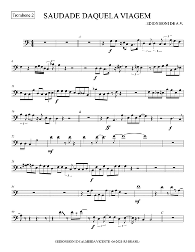 01-SAUDADE DAQUELA VIAGEM - Trombone 2