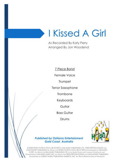 I Kissed A Girl (arr. Jon Woodend)