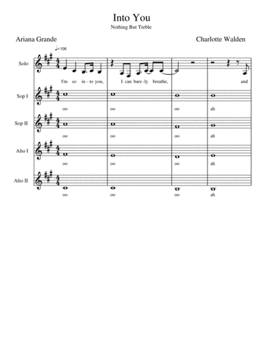 Into You - Ariana Grande (arr. Charlotte Walden)