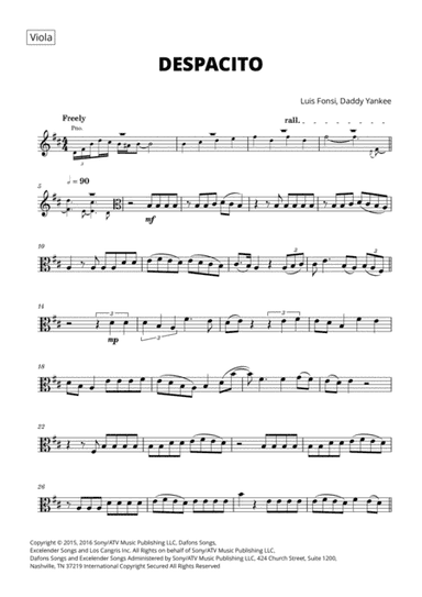 Despacito (arr. Cadenza Editions)