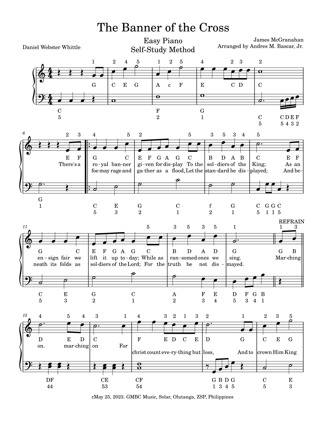 The Banner of the Cross (arr. Andres M. Bascar, Jr.)