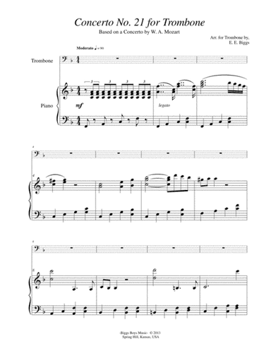 Concerto No. 21 for Solo Trombone (arr. E. E. Biggs)