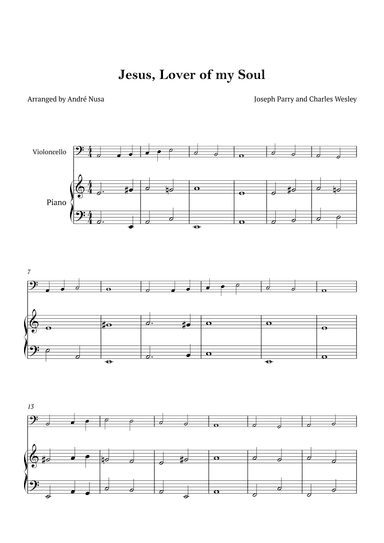 Jesus, Lover of my Soul (arr. André Nusa)