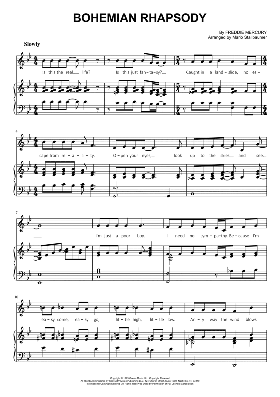 Bohemian Rhapsody (arr. Mario Stallbaumer)