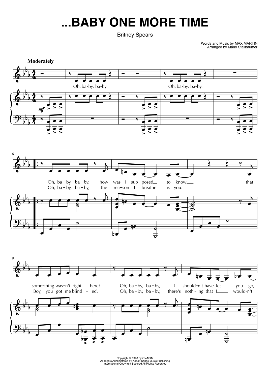 ...baby One More Time (arr. Mario Stallbaumer)