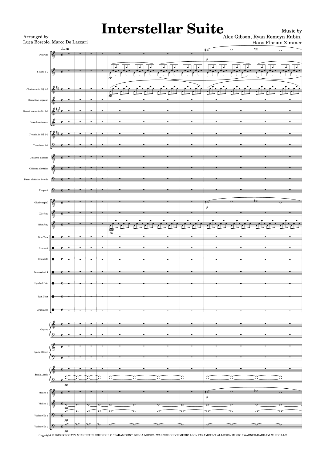 Interstellar (arr. Luca Boscolo e Marco De Lazzari)
