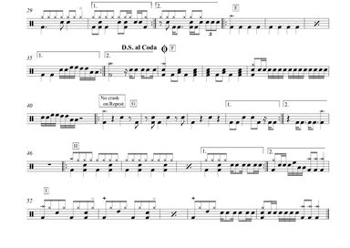 Sugar Rush Ride (arr. Drum Transcription Leo Alvarado)