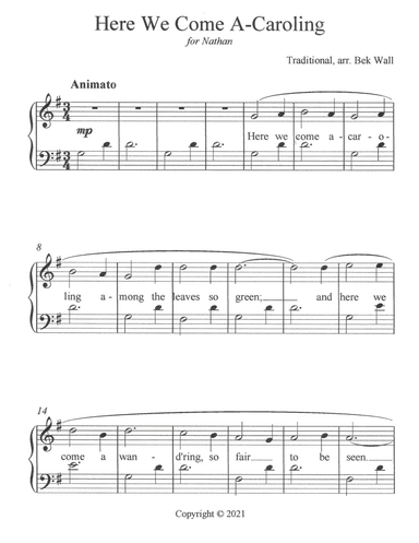 Here We Come A'Caroling (arr. Rebekah Wall)