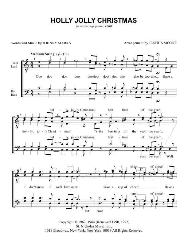 A Holly Jolly Christmas (arr. Joshua Moore)