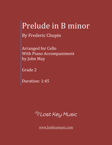 Prelude in B minor-Cello Solo (arr. John May)