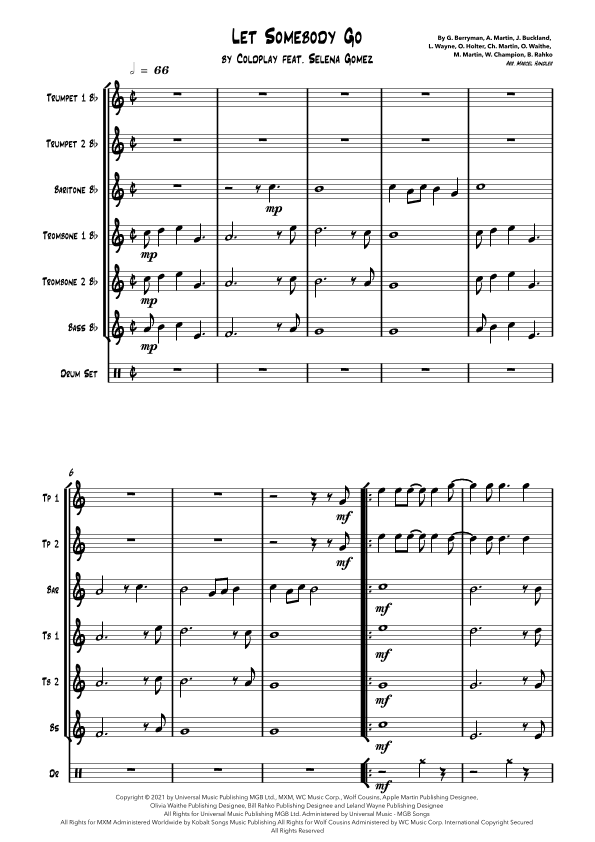 Let Somebody Go (arr. Marcel Handler)