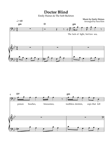 The Soft Skeleton (arr. Sara Kim)
