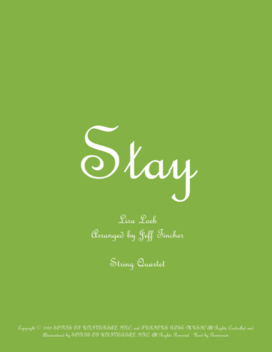 Stay (arr. Jeff Tincher)