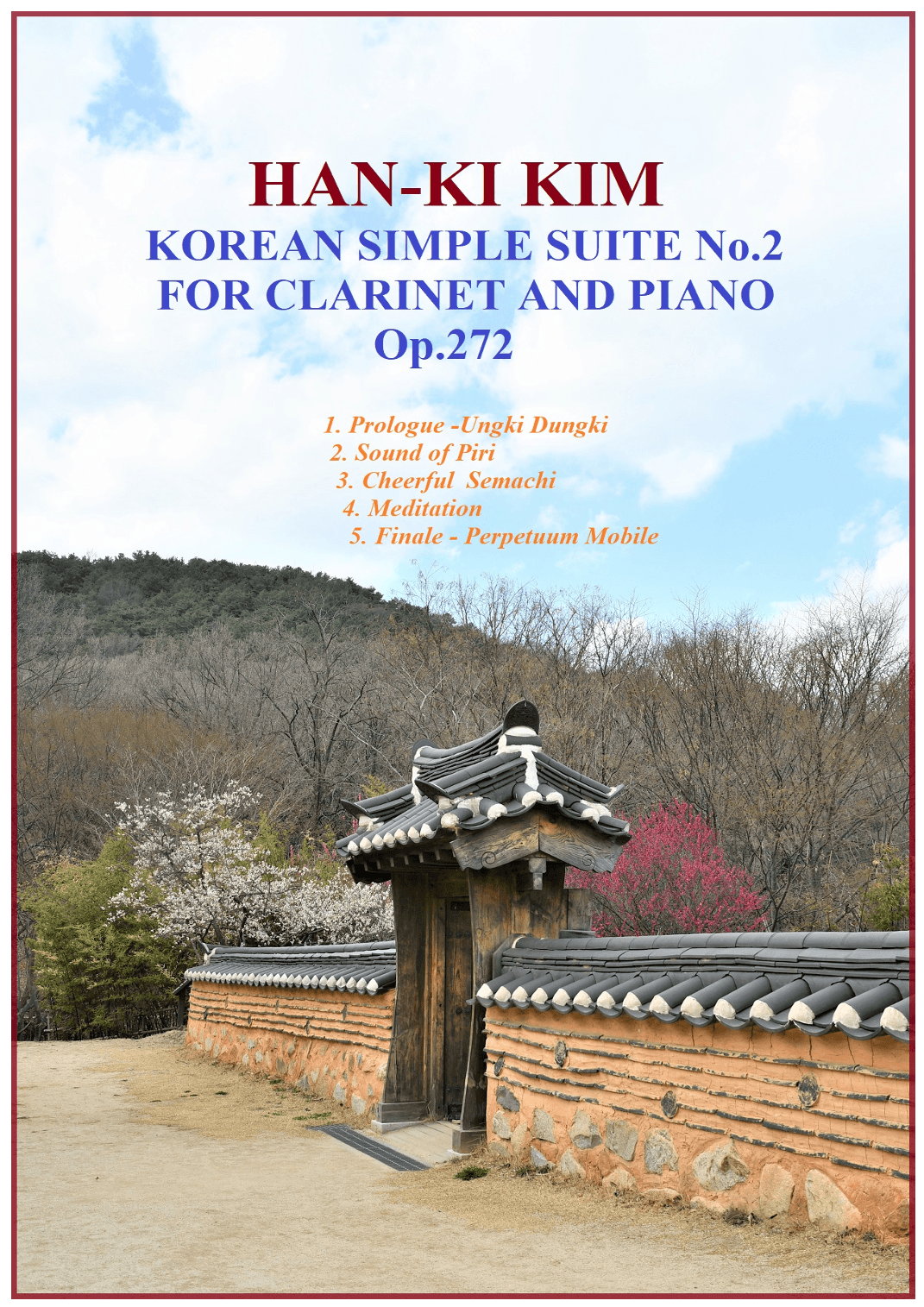 Korean Simple Suite No.2 (For Clarinet and Piano) (arr. Han-Ki Kim)